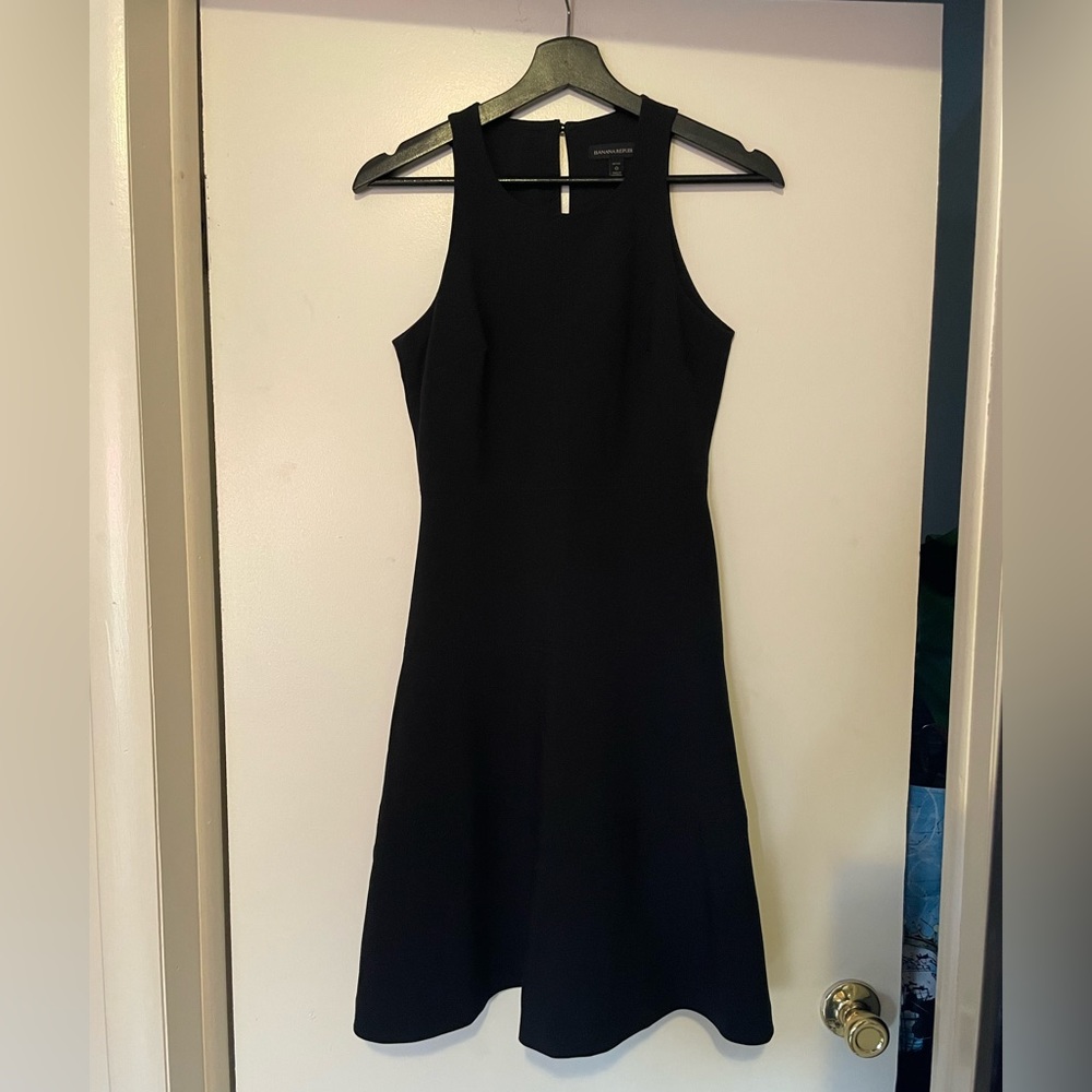 Banana Republic black midi dress